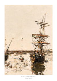 Avant-port De Trouville By Eugene Boudin-1