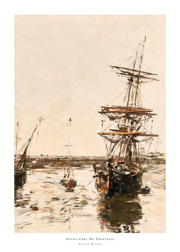 Plakatas Avant-port De Trouville By Eugene Boudin