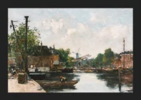 Canal A Rotterdam By Eugene Boudin-5