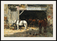 Cour Et Écurie D’un Loueur By Eugene Boudin-4