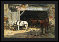 Cour Et Écurie D’un Loueur By Eugene Boudin-6