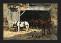 Cour Et Écurie D’un Loueur By Eugene Boudin-7