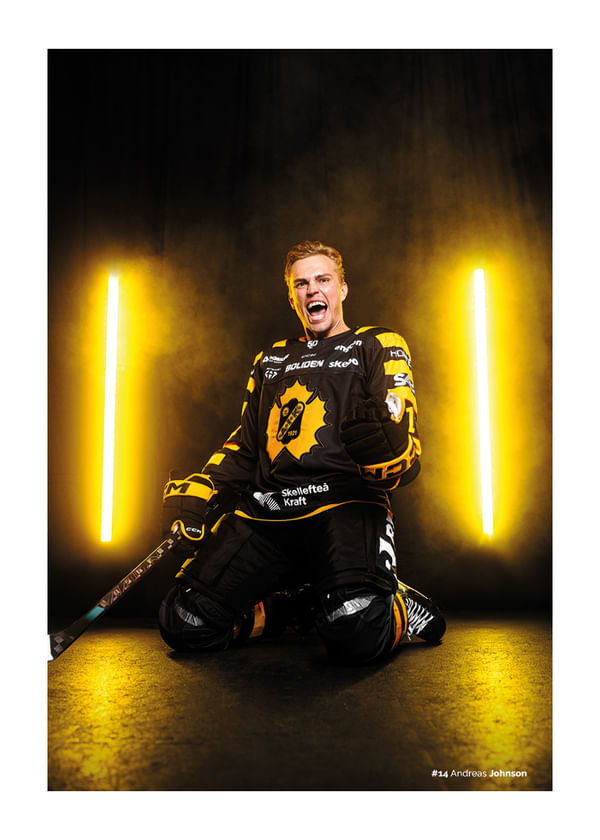 Poster Andreas Johnson #14 Skellefteå AIK 2025/2026