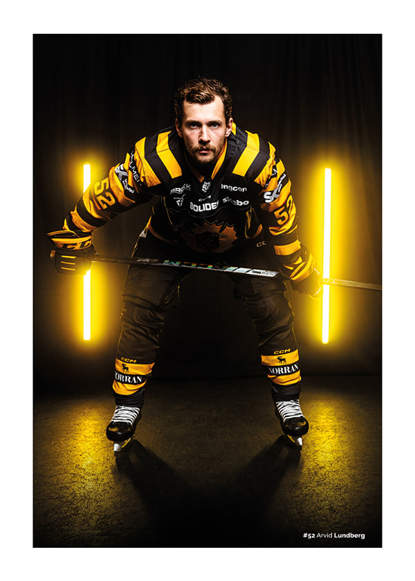 Poster Arvid Lundberg #52 Skellefteå AIK 2025/2026