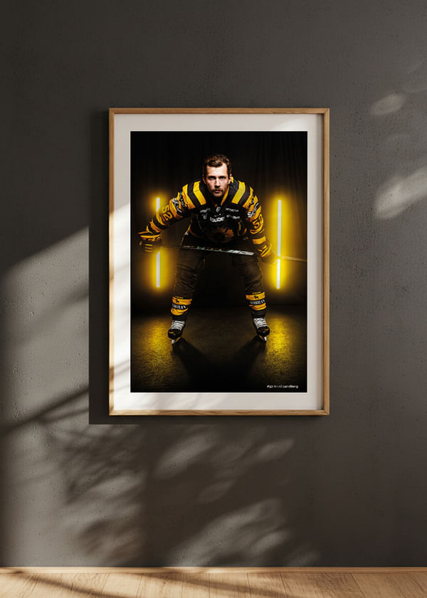 Poster Arvid Lundberg #52 Skellefteå AIK 2025/2026 crossfade