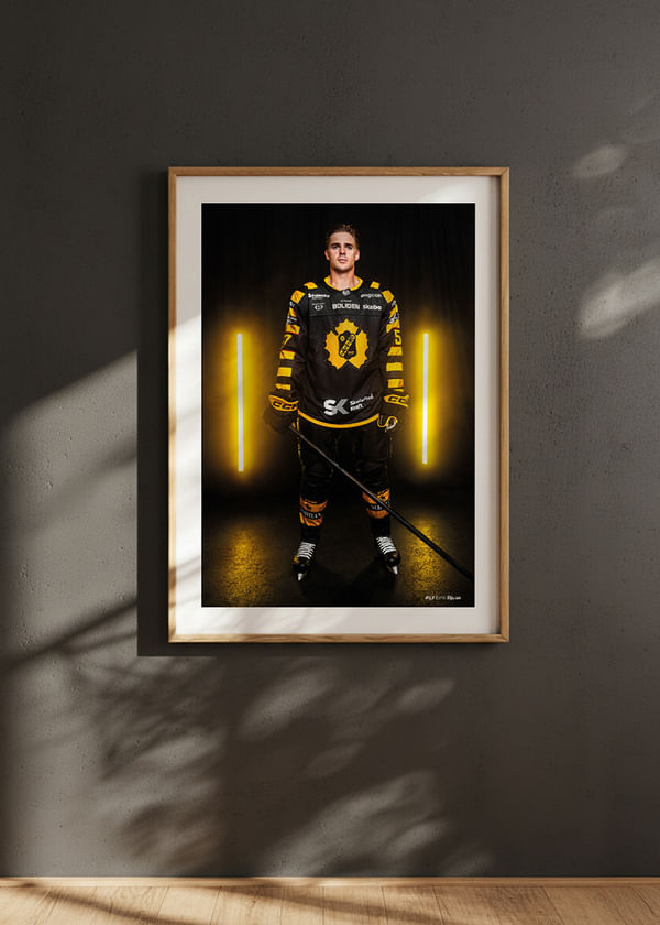 Poster Emil Djuse #57 Skellefteå AIK 2025/2026 crossfade