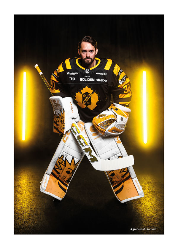 Poster Gustav Lindvall #30 Skellefteå AIK 2025/2026