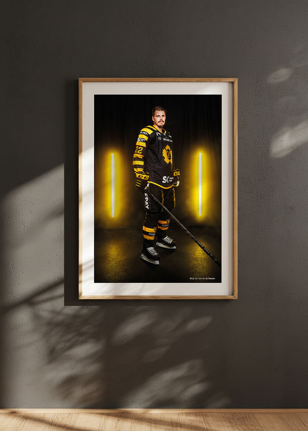 Poster Jonathan Johnson #22 Skellefteå AIK 2025/2026 crossfade