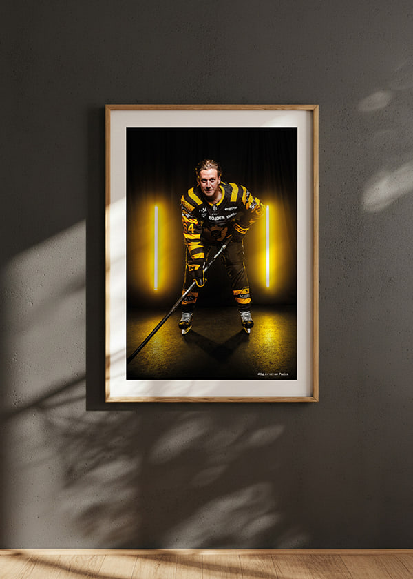 Poster Jonathan Pudas #64 Skellefteå AIK 2025/2026 crossfade
