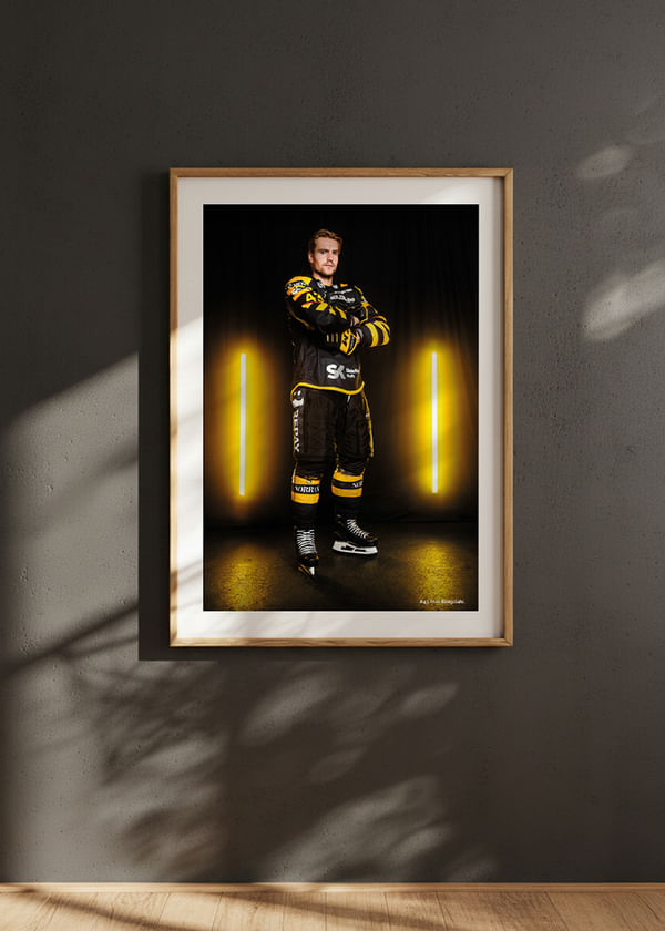 Poster Max Krogdahl #43 Skellefteå AIK 2025/2026 crossfade