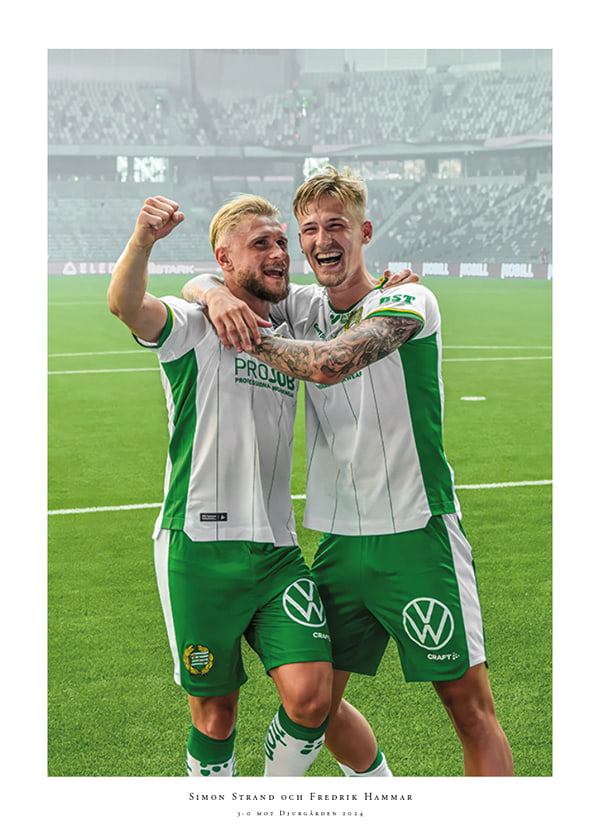 Poster 2024 Simon Strand Fredrik Hammar Hammarby IF