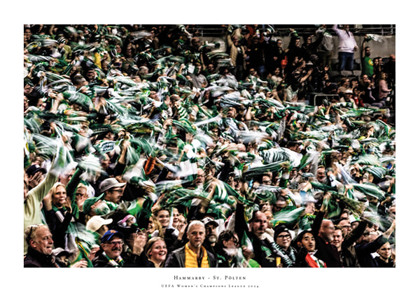 Poster 2024 UEFA Womens Champions League Publik Hammarby IF
