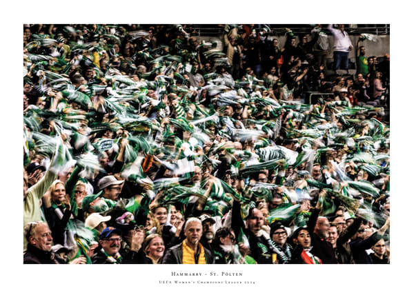 Poster 2024 UEFA Womens Champions League Publik Hammarby IF