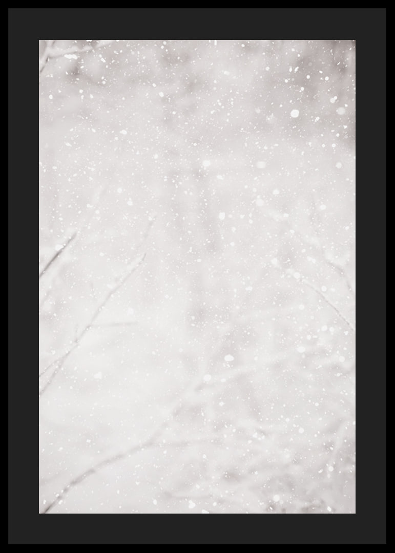 Morbidi fiocchi di neve cadono in un silenzioso paesaggio invernale, creando un senso di calma e magia-12
