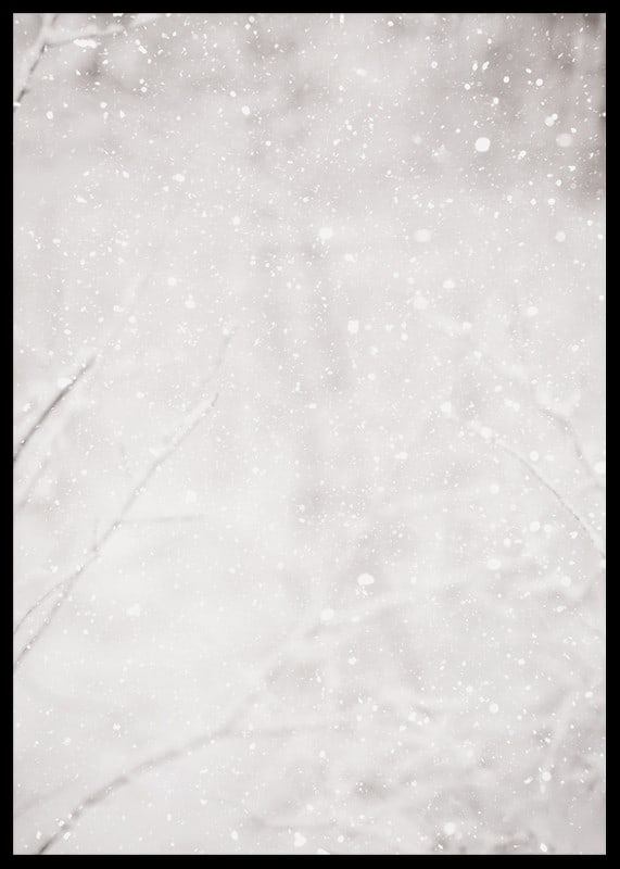 Morbidi fiocchi di neve cadono in un silenzioso paesaggio invernale, creando un senso di calma e magia-12