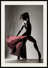 Voimakas ja tyylikäs siluetti, joka vangitsee tanssin liikkeen, kauneuden ja intohimon-2