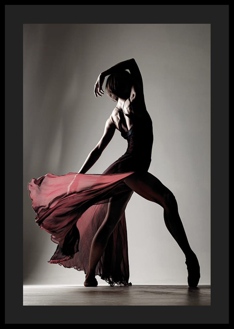 Voimakas ja tyylikäs siluetti, joka vangitsee tanssin liikkeen, kauneuden ja intohimon-12