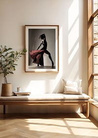 En kraftfull och elegant silhuett som fångar dansens rörelse, skönhet och passion-8