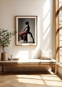 A powerful and elegant silhouette that captures the movement, beauty and passion of dance-4