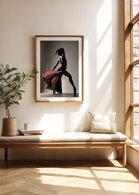A powerful and elegant silhouette that captures the movement, beauty and passion of dance-12