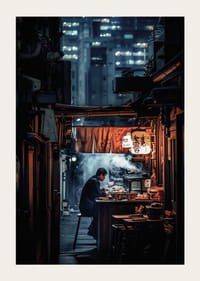 Tokyo's nightlife where silence meets the lights of the big city and the smell of steaming street food-3