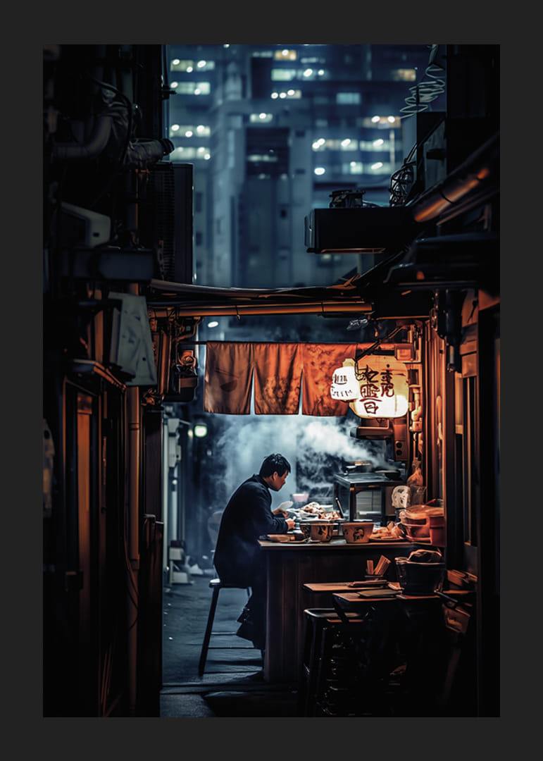 Tokyo's nightlife where silence meets the lights of the big city and the smell of steaming street food-12