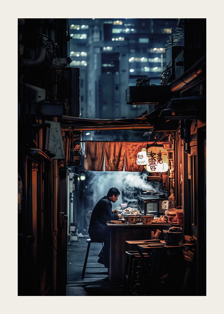 Tokyo's nightlife where silence meets the lights of the big city and the smell of steaming street food-12