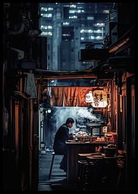 Viața de noapte din Tokyo, unde liniștea se întâlnește cu luminile orașului mare și cu mirosul de mâncare de stradă aburindă-2