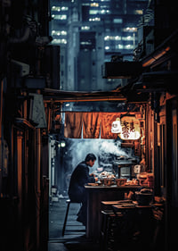 Tokyo's nightlife where silence meets the lights of the big city and the smell of steaming street food-7