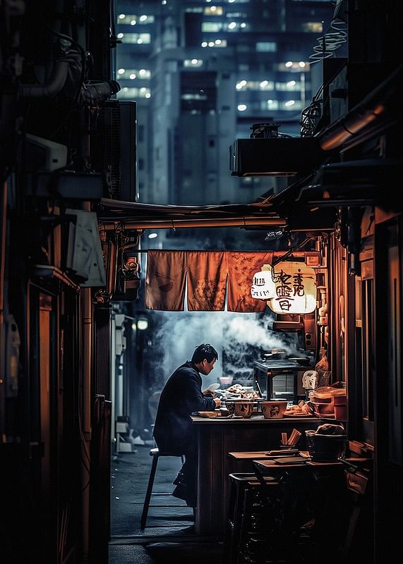 Viața de noapte din Tokyo, unde liniștea se întâlnește cu luminile orașului mare și cu mirosul de mâncare de stradă aburindă-12