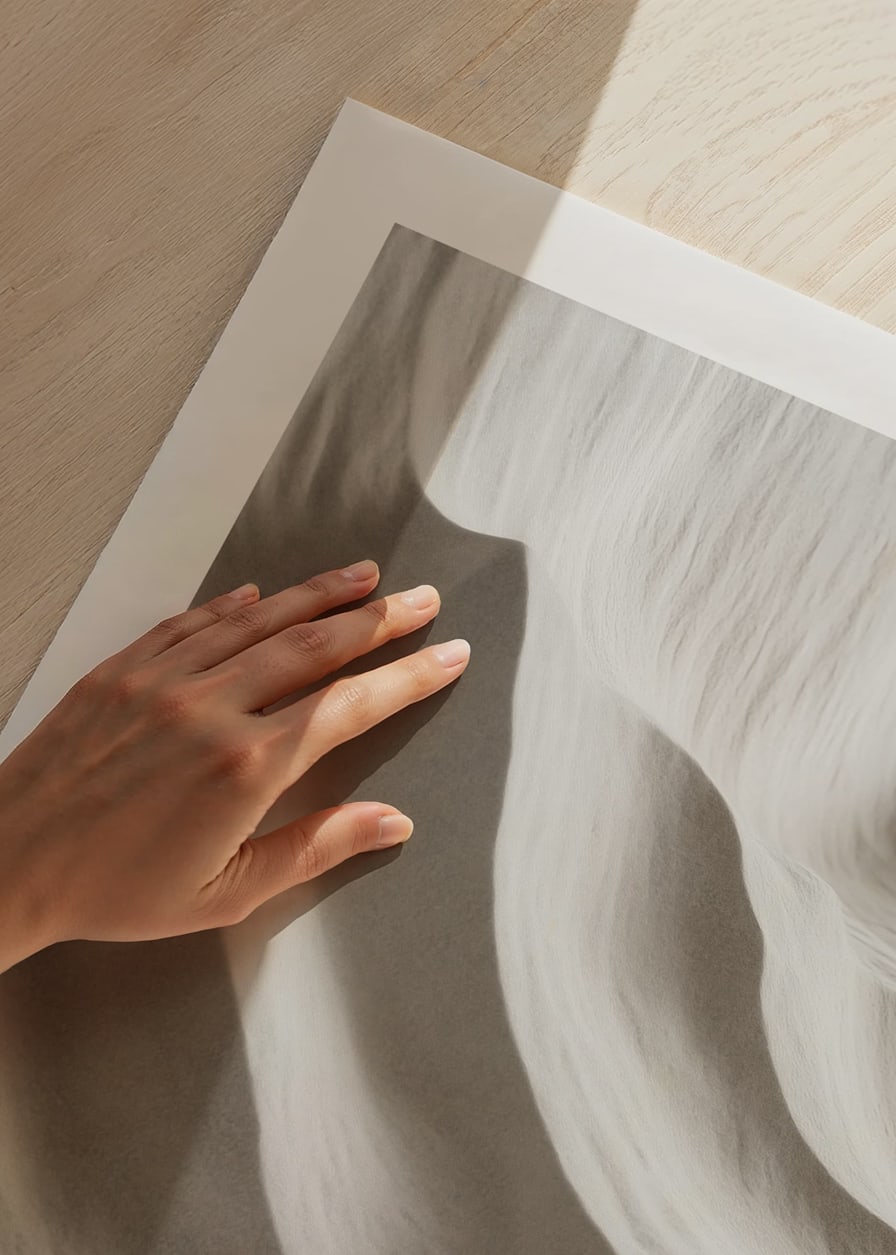 A harmonious depiction of nature's soft lines that convey stillness and timeless beauty-12