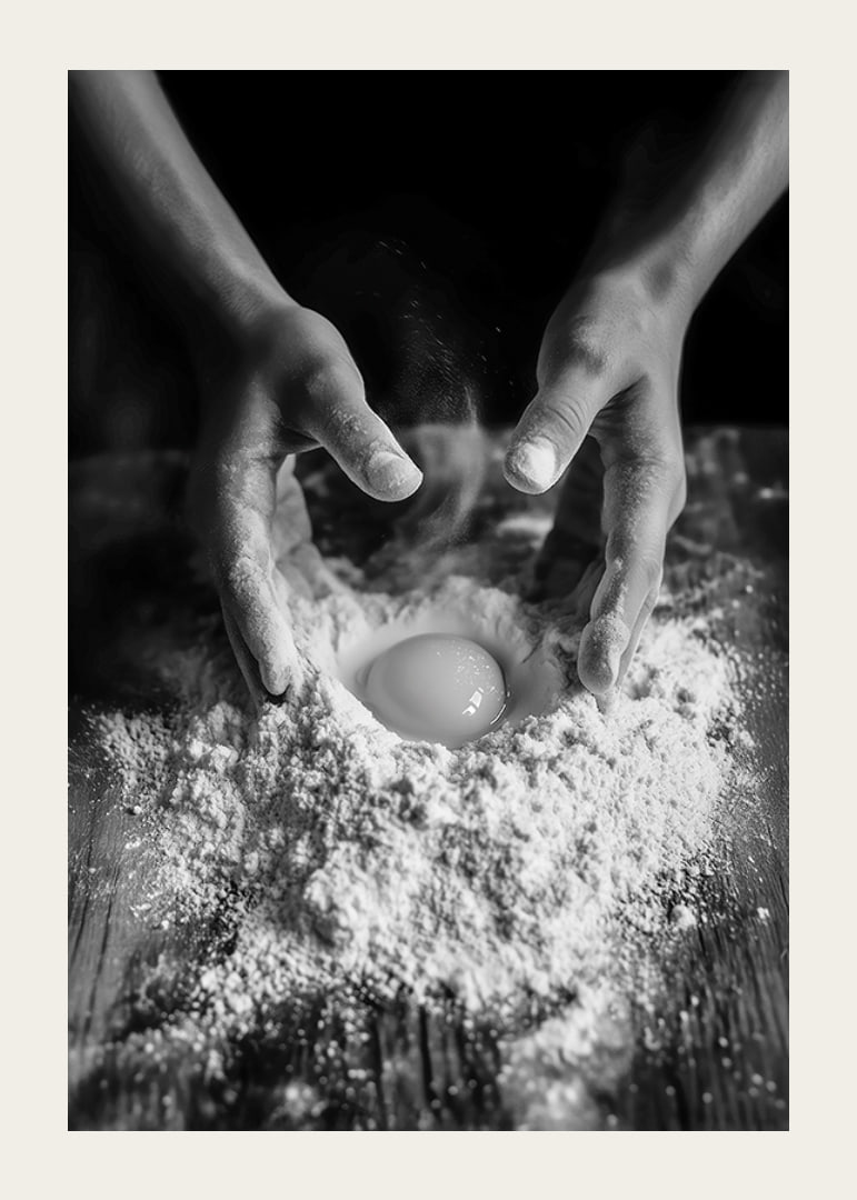 A poetic moment that captures the craft of baking and the love for the simple ingredients.-12