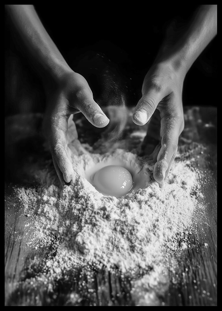 A poetic moment that captures the craft of baking and the love for the simple ingredients.-12
