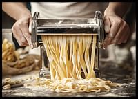Un moment de bucurie artizanală italiană în care pastele proaspete sunt create cu dragoste și tradiție-2