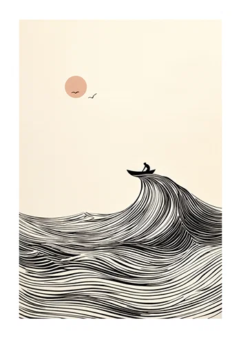 Plakat Solitude On The Waves
