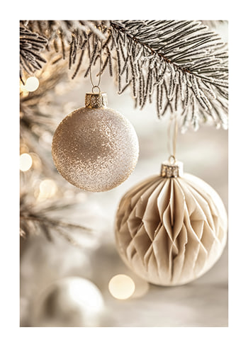 Poster Ivory Sparkle Christmas Decor