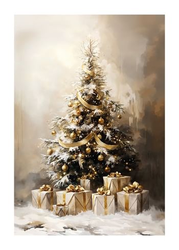 Poster Snow-Kissed Holiday Tree