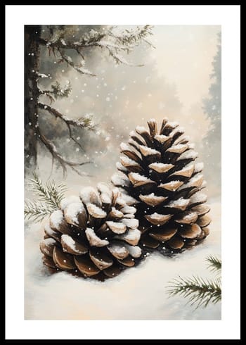 Poster Snow-Kissed Pine Duo