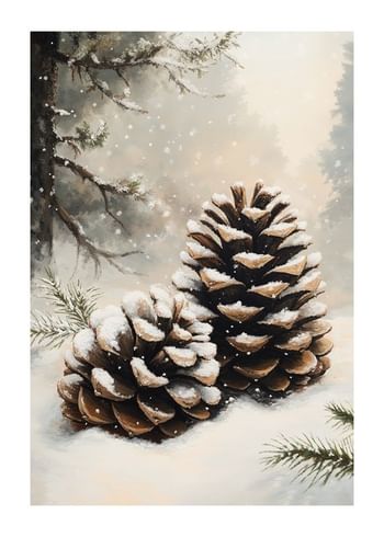Poster Snow-Kissed Pine Duo