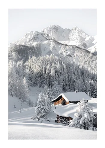 Poster Winter Wonderland Cabin