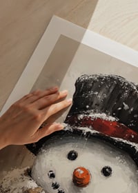 A charming snowman with a tall hat and scarf that spreads winter joy and Christmas spirit.-9
