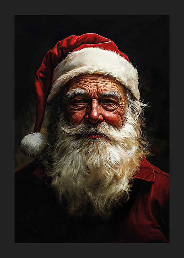 Poster Santa A Portrait Of Joy