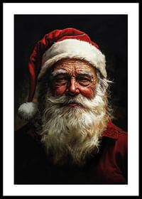 Een klassieke kerstman met warmte in zijn ogen en een glimlach die echte kerst verspreidt-0