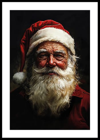 Poster Santa A Portrait Of Joy