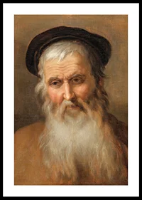 Portrait Of An Elderly Man By Abraham Bloemaert-2