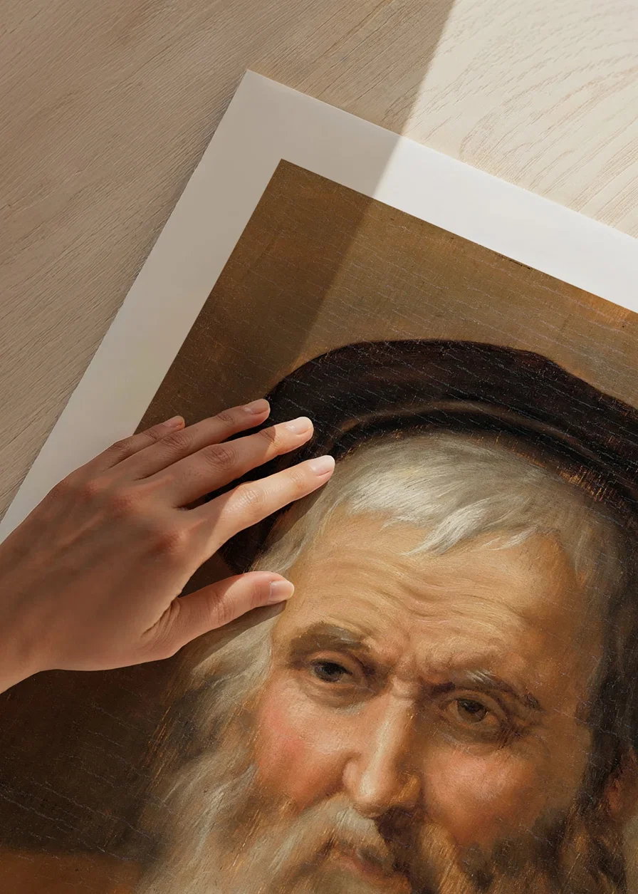 Portrait Of An Elderly Man By Abraham Bloemaert-12