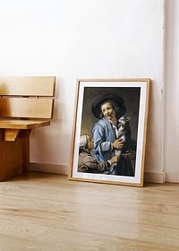 Unge leger med katten af ​​Abraham Bloemaert-4