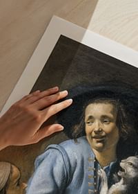 Unge leger med katten af ​​Abraham Bloemaert-5