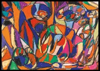 Pastel and pencil on paper By Adolf Holzel-4