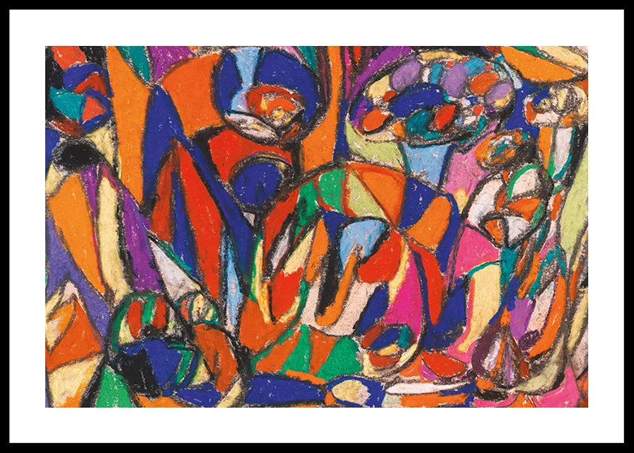Pastel and pencil on paper By Adolf Holzel-12